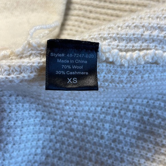 JENNI KAYNE Wool Cashmere Blend Hooded Open Front Duster Cardigan Womens Size XS - Picture 7 of 10